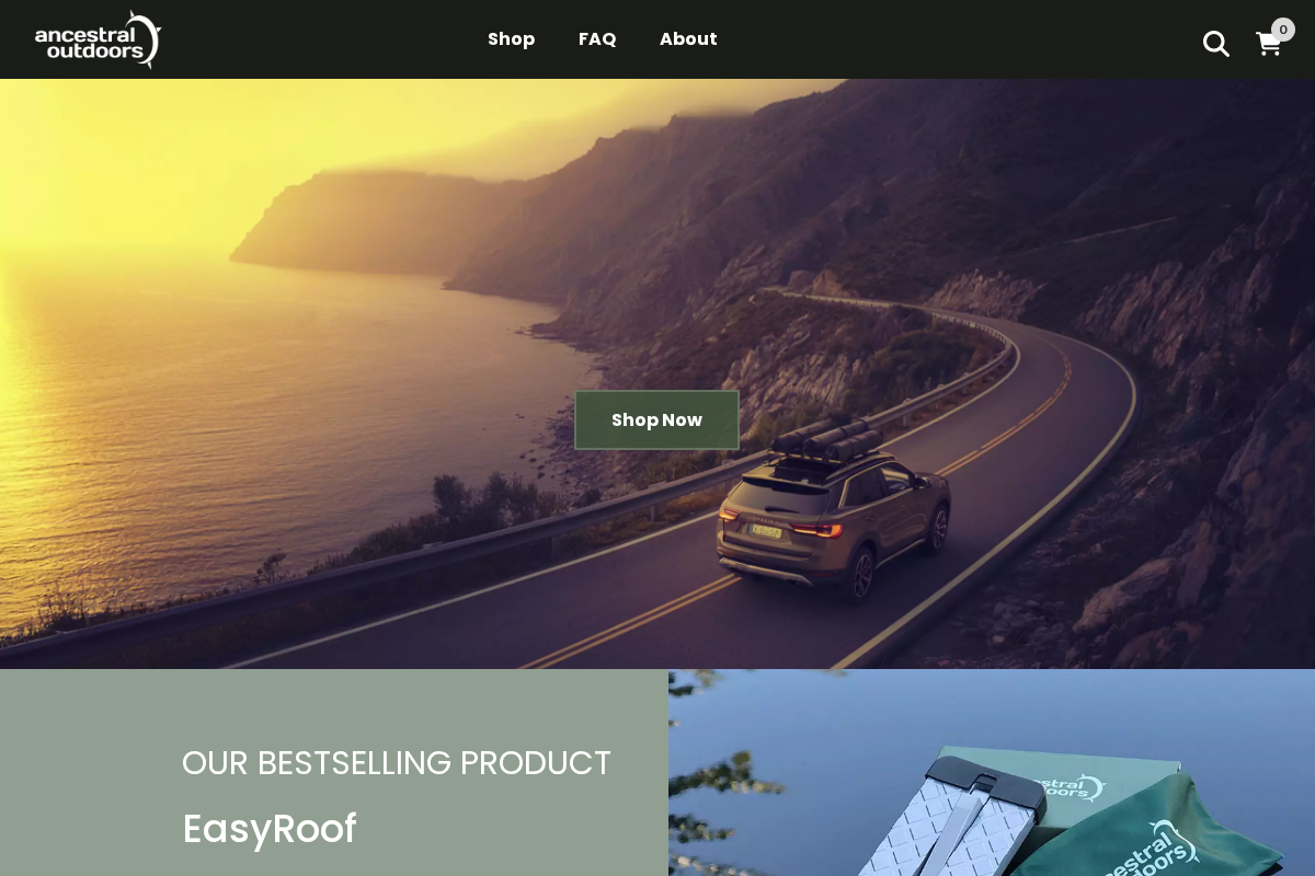 Ancestral Outdoors™SearchCartGo to the previous slideGo to the next slide homepage screenshot