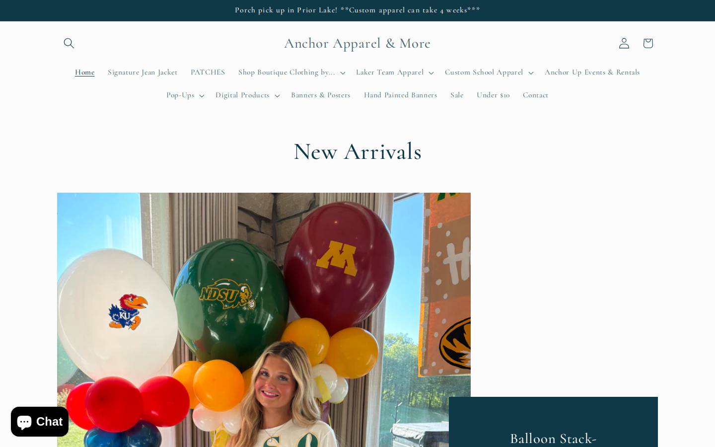 anchorapparelandmore.com homepage screenshot