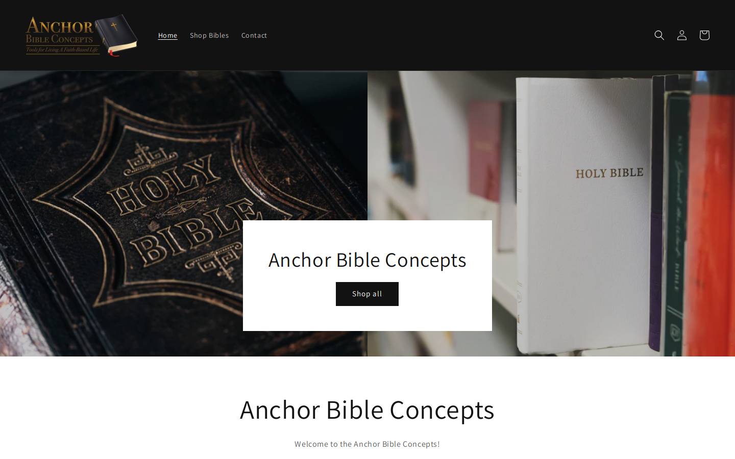 anchorbibleconcepts.com homepage screenshot