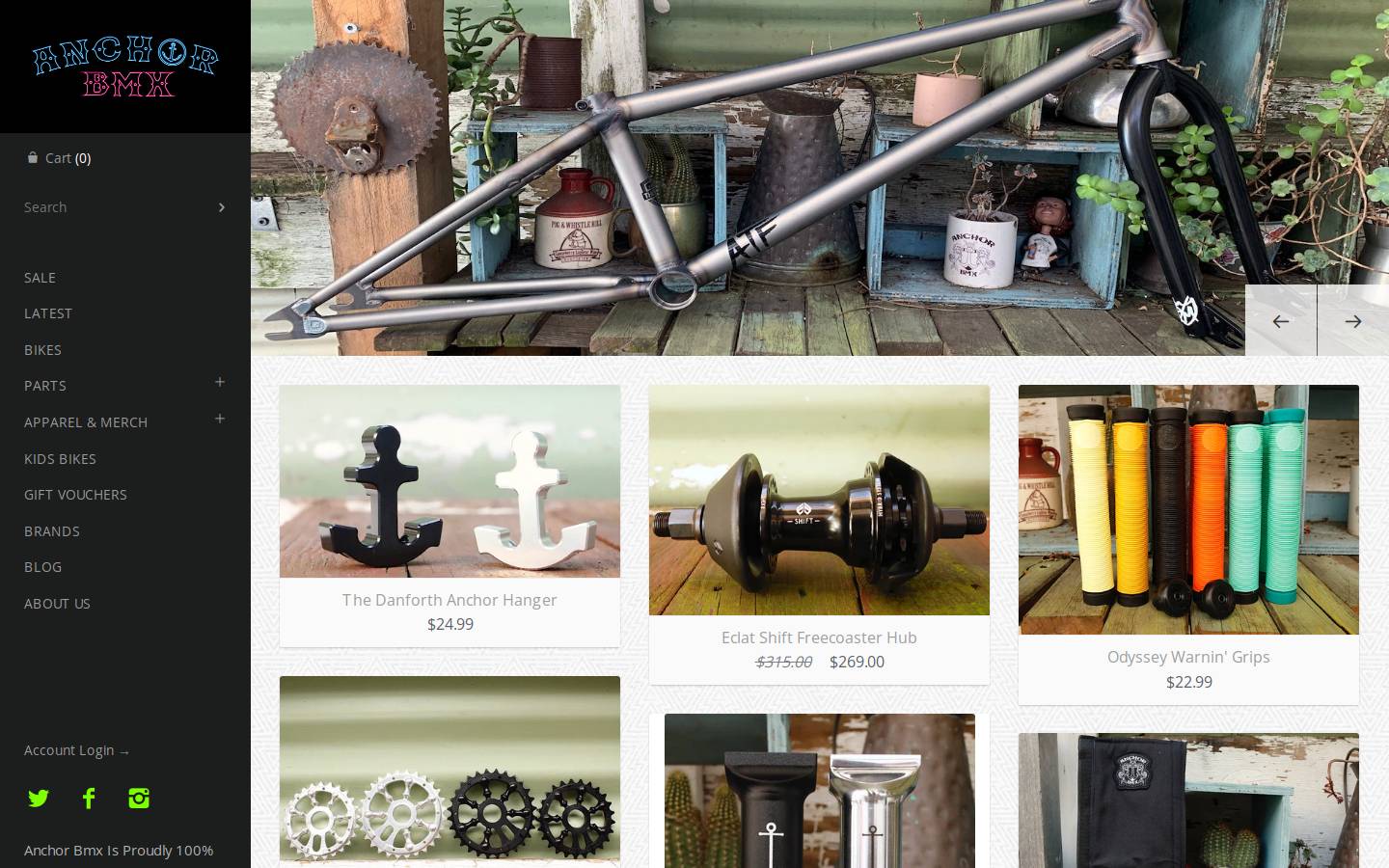 anchorbmx.com.au homepage screenshot