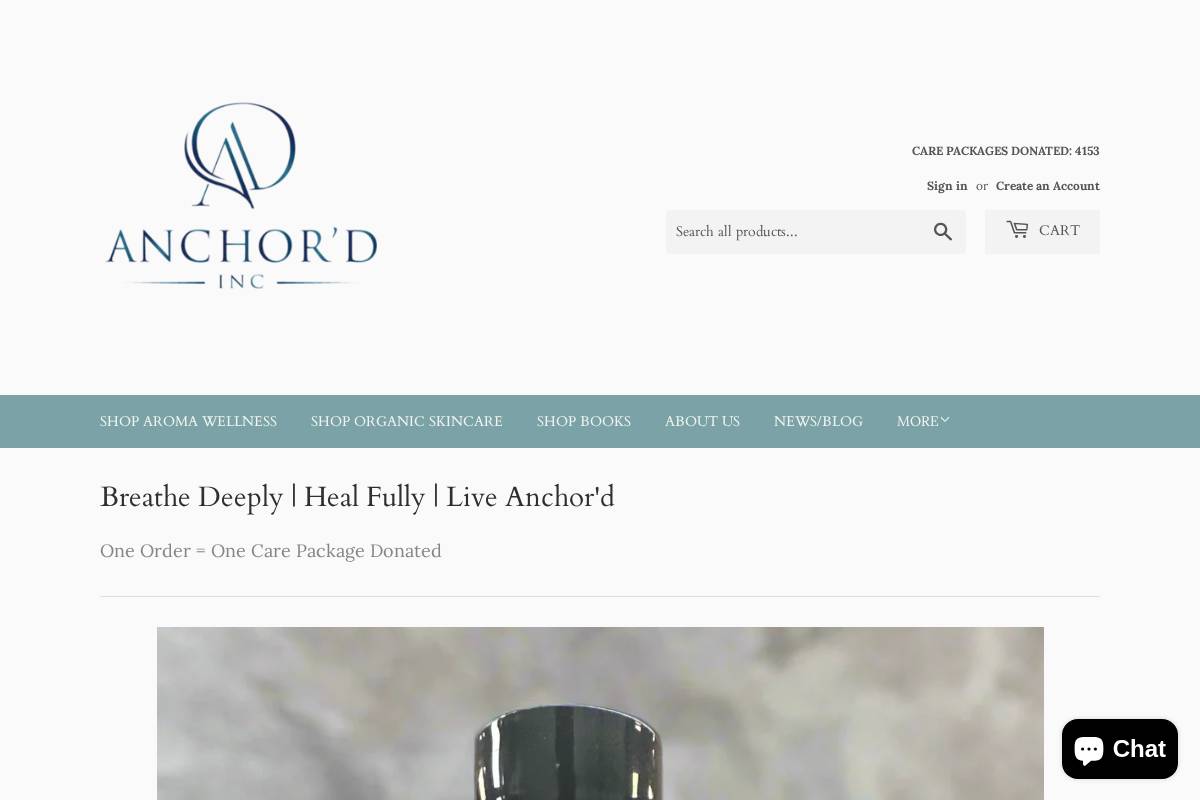 anchordinc.com homepage screenshot