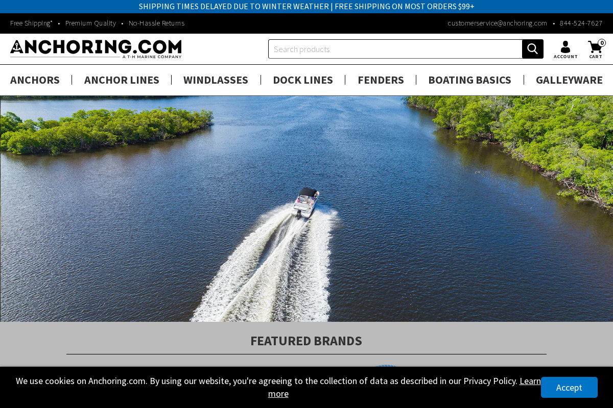 anchoring.com homepage screenshot