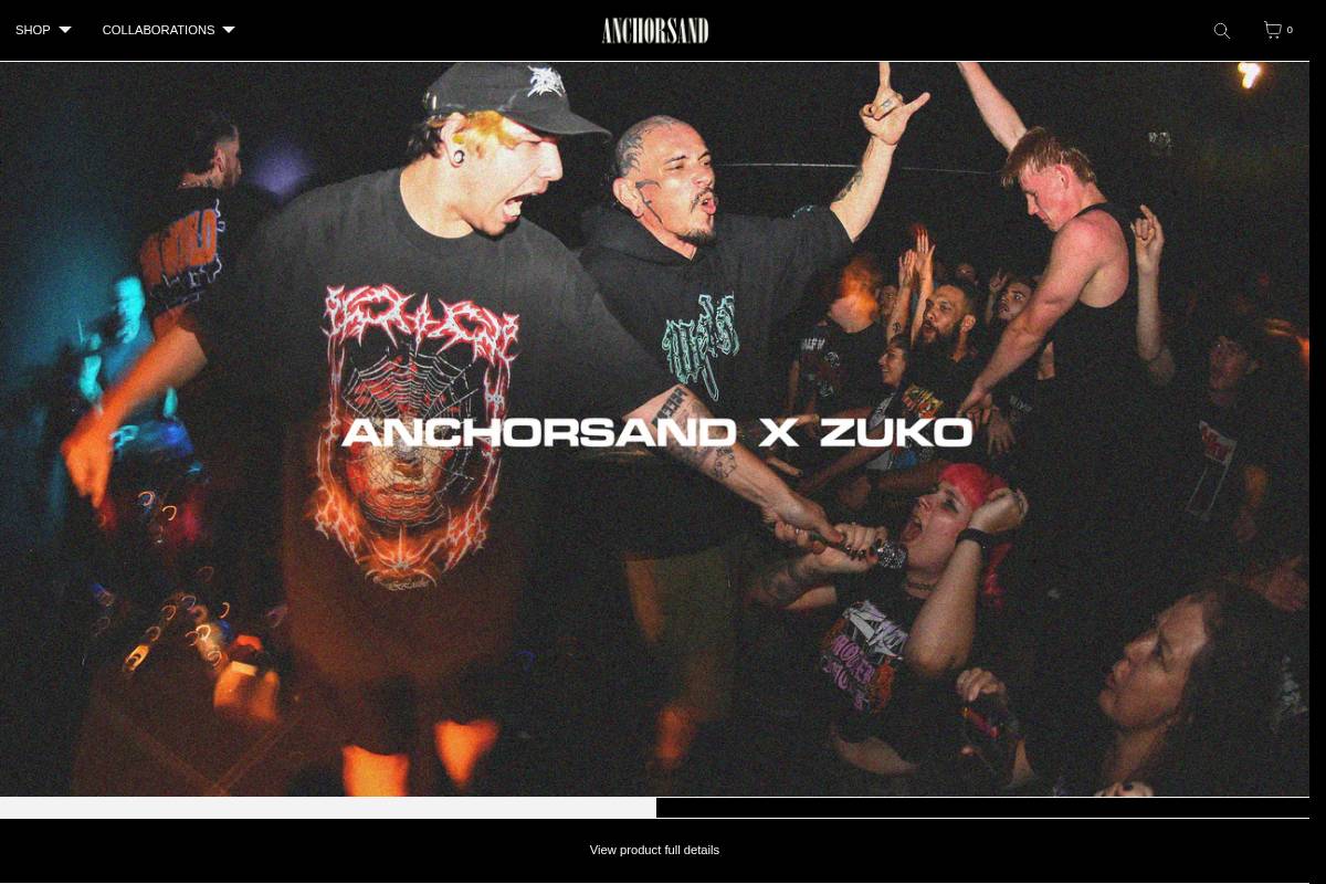 anchorsand.ca homepage screenshot