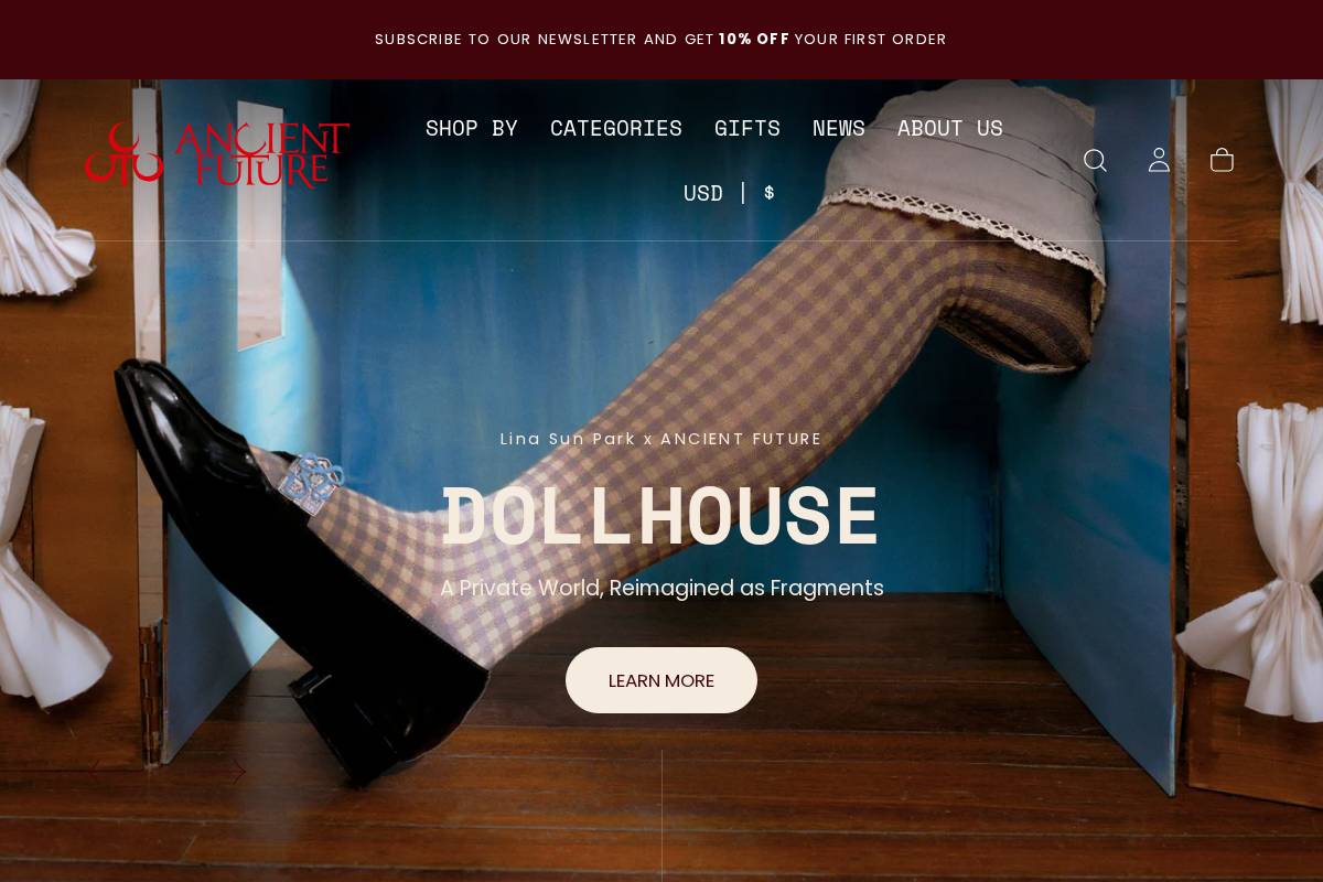 ancientfuture.online homepage screenshot