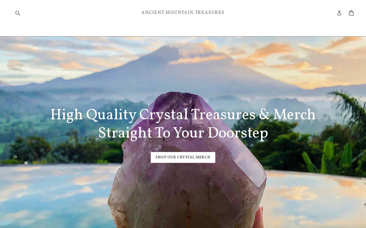 ancientmountaintreasures.com homepage screenshot