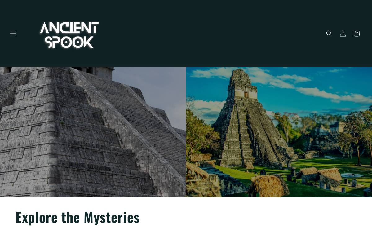 ancientspook.com homepage screenshot