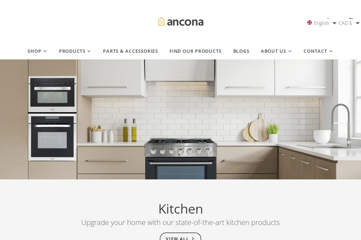 Ancona Home homepage screenshot
