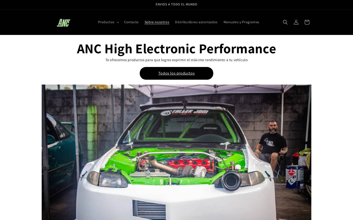 ancperformance.com homepage screenshot