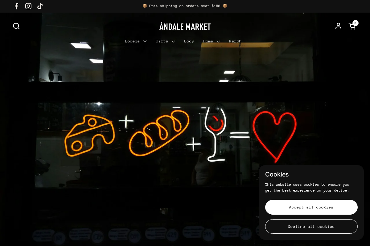 andalemarket.com homepage screenshot