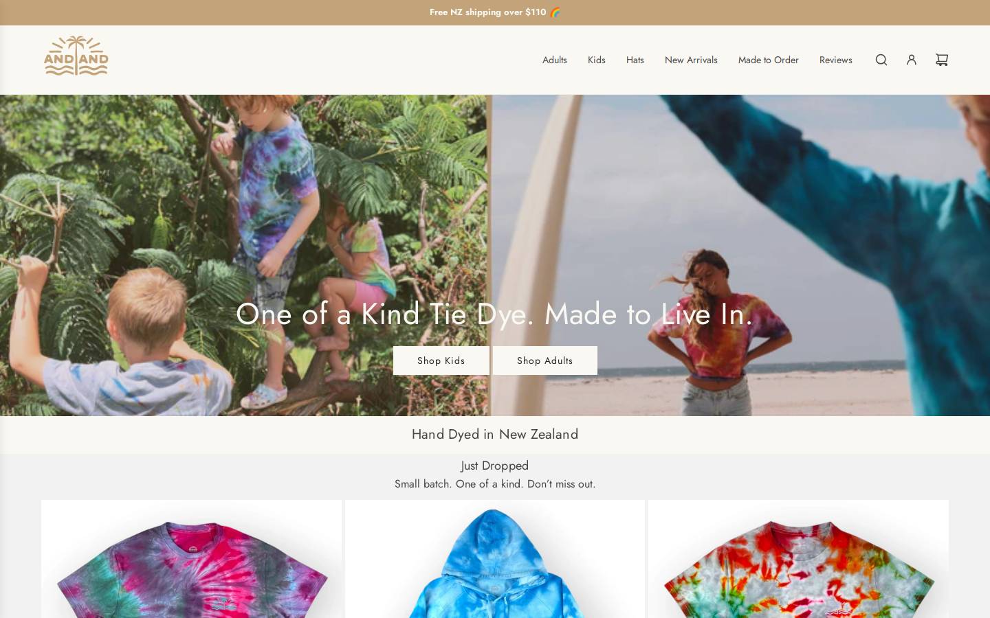 andand.co.nz homepage screenshot