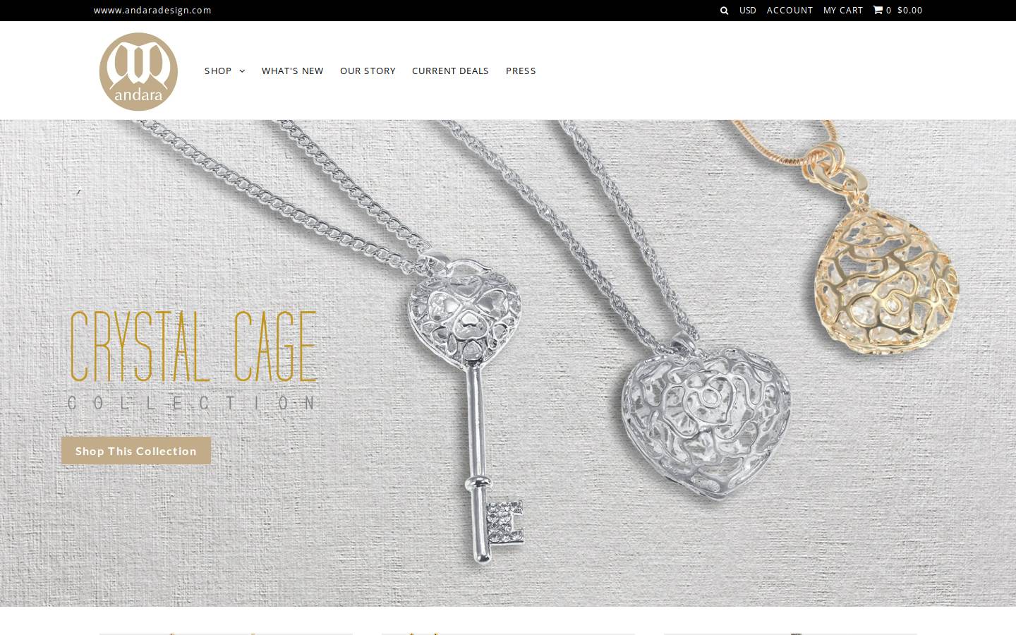 andaradesign.com homepage screenshot