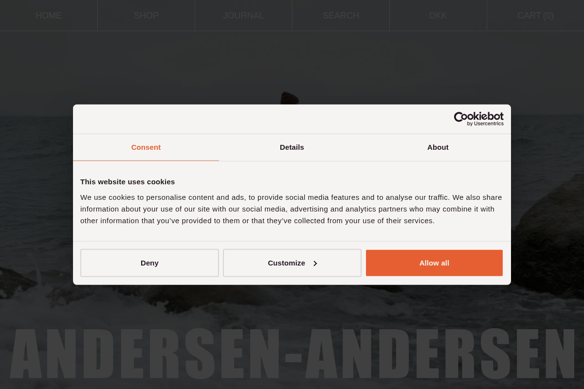 ANDERSEN-ANDERSEN homepage screenshot