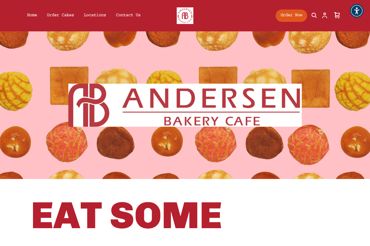 andersenbakeryusa.com homepage screenshot