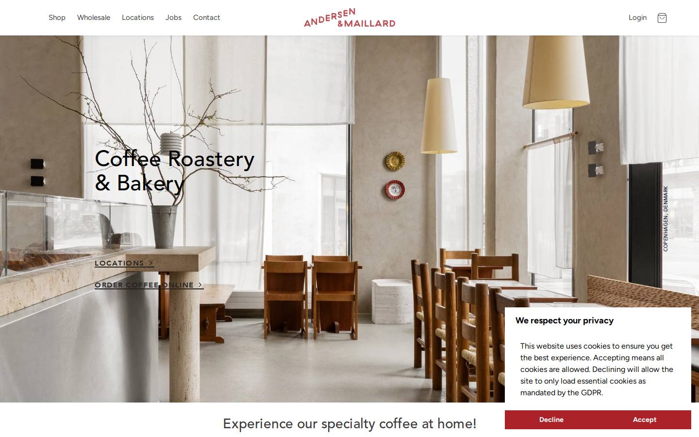 Andersenmaillard homepage screenshot