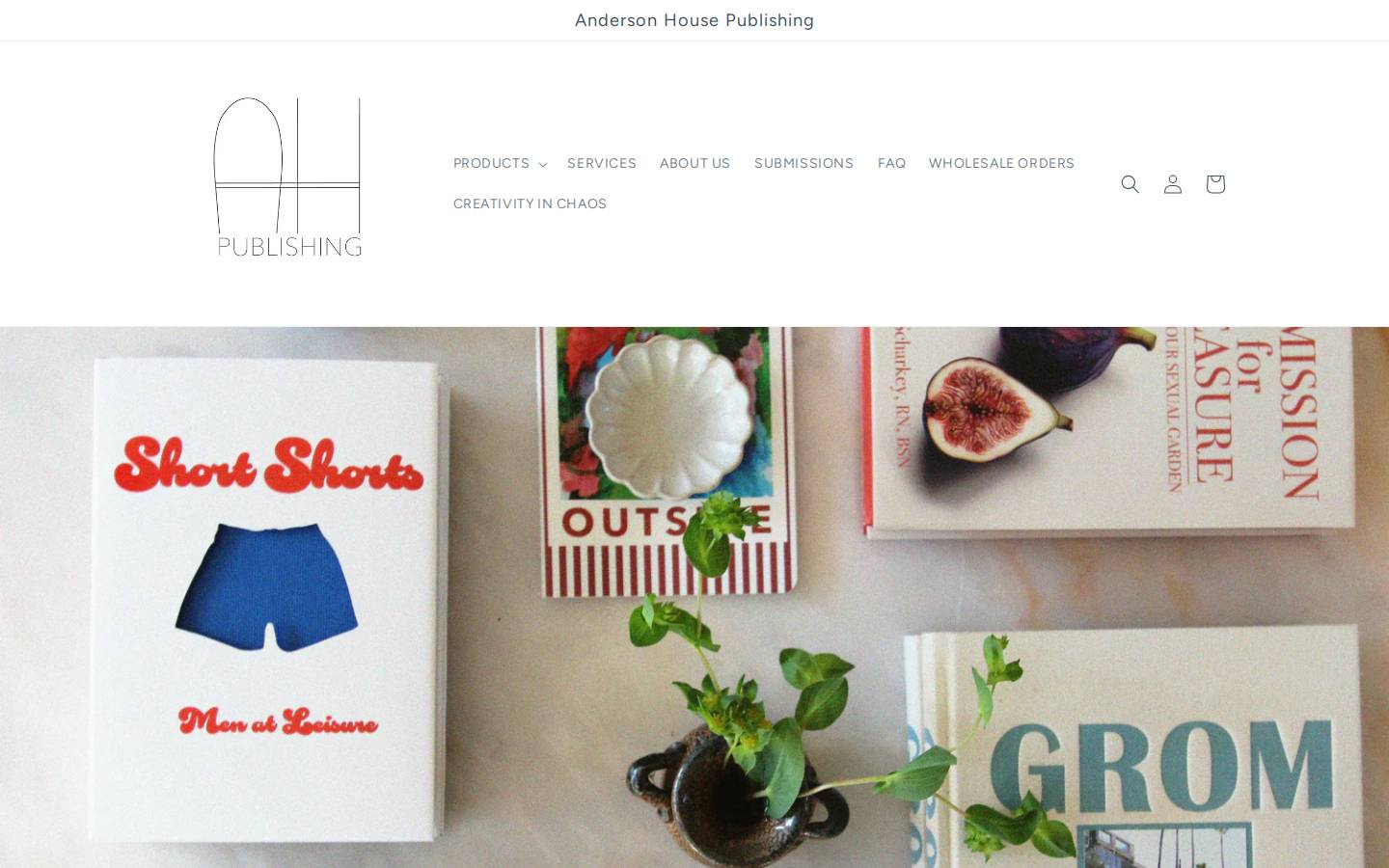 andersonhousepublishing.com homepage screenshot