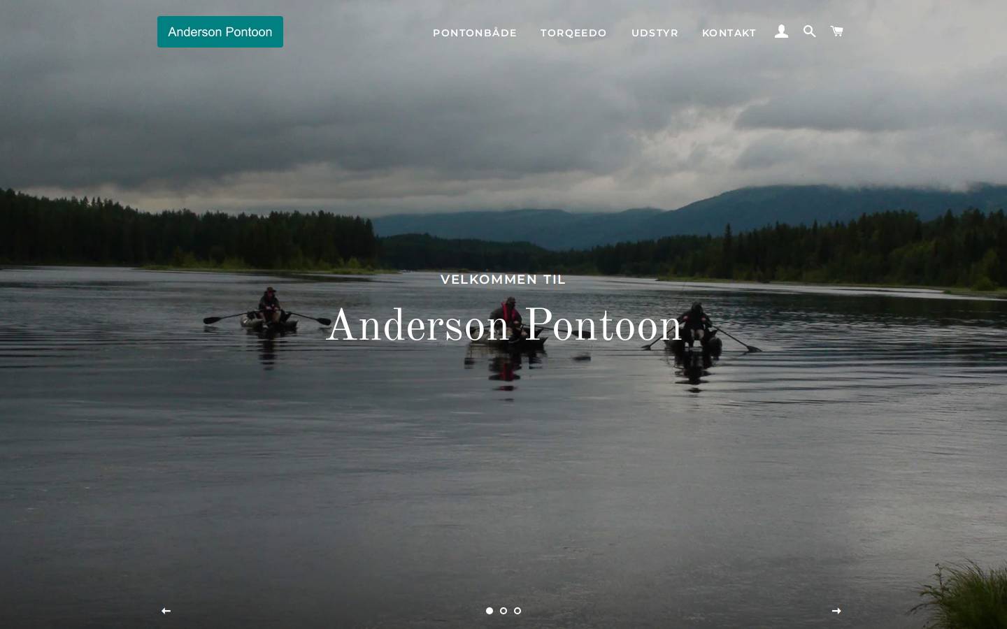 andersonpontoon.com homepage screenshot