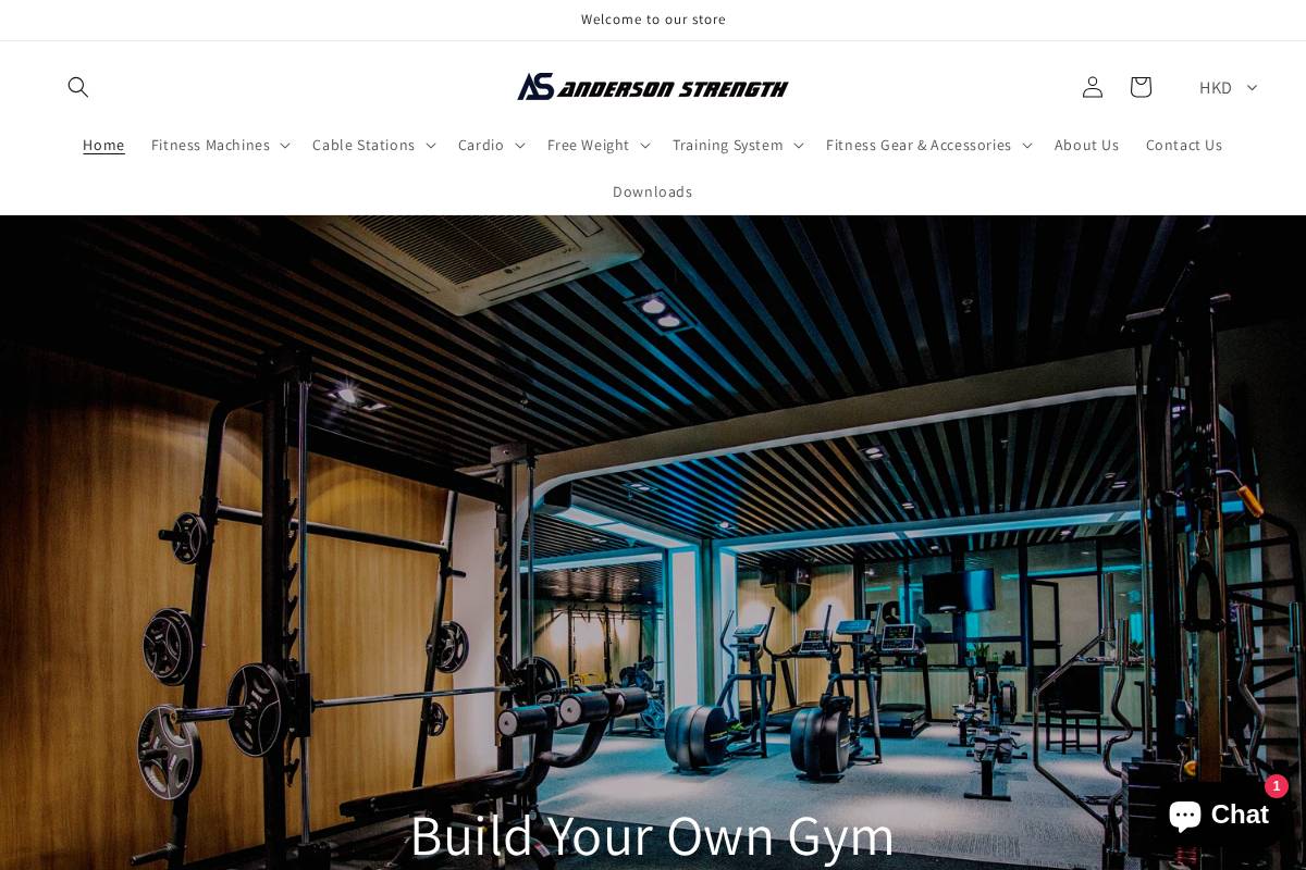 andersonstrength.shop homepage screenshot