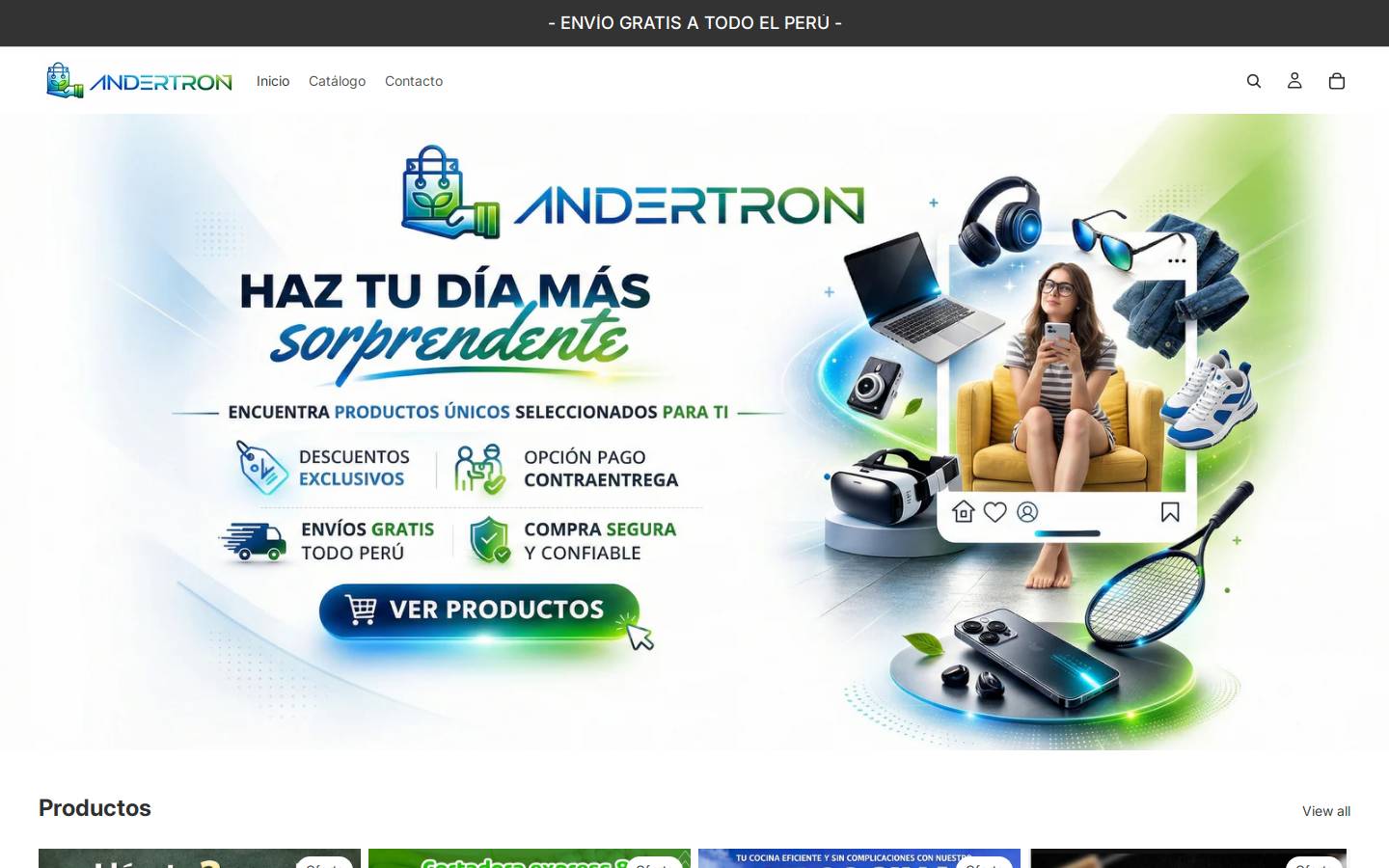 andertron.com homepage screenshot