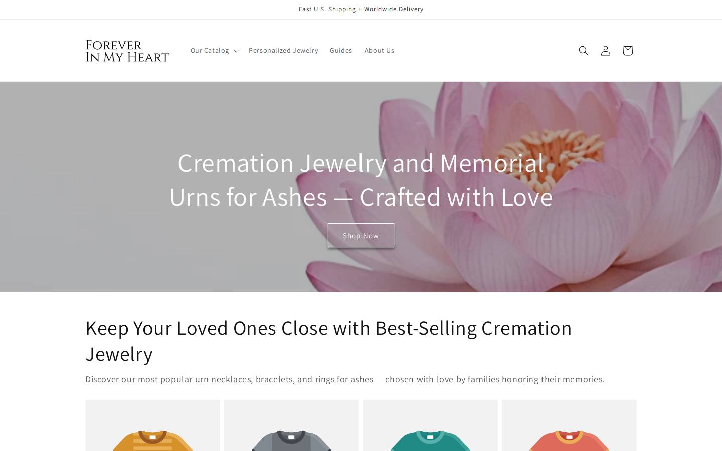 andforeverinmyheart.com homepage screenshot