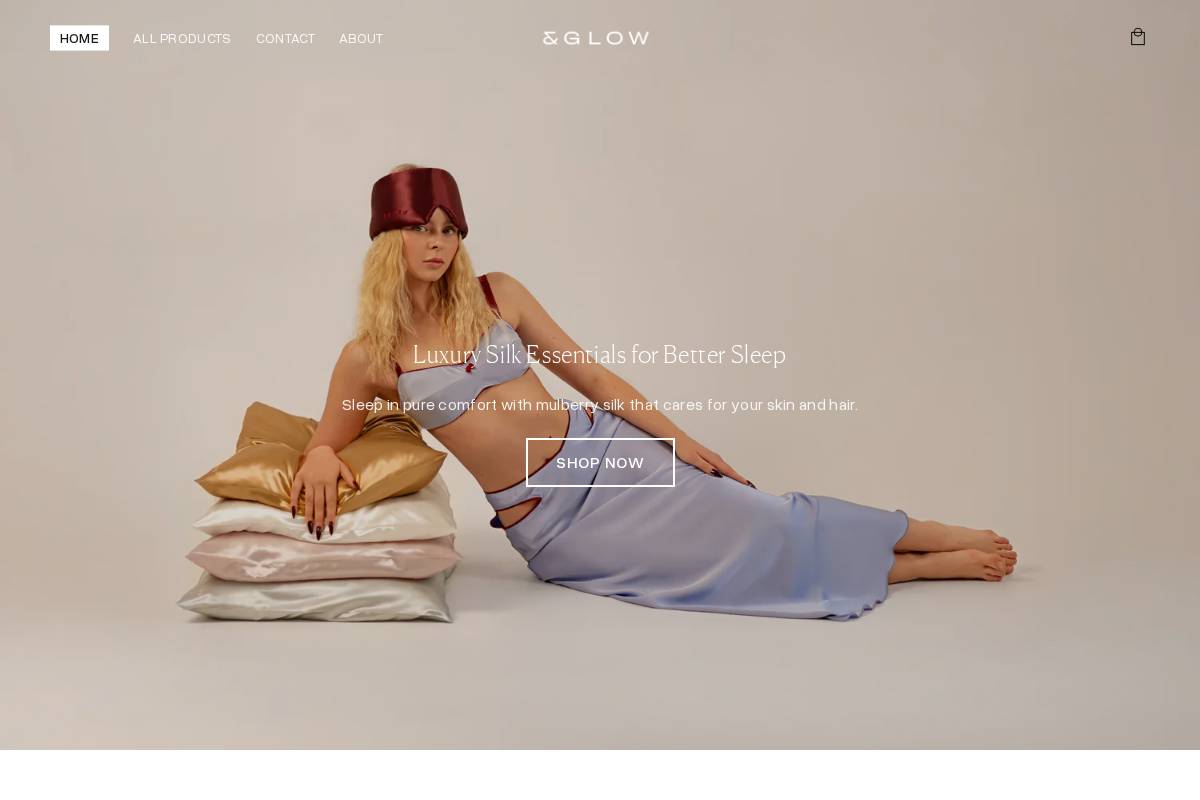 &GLOW homepage screenshot