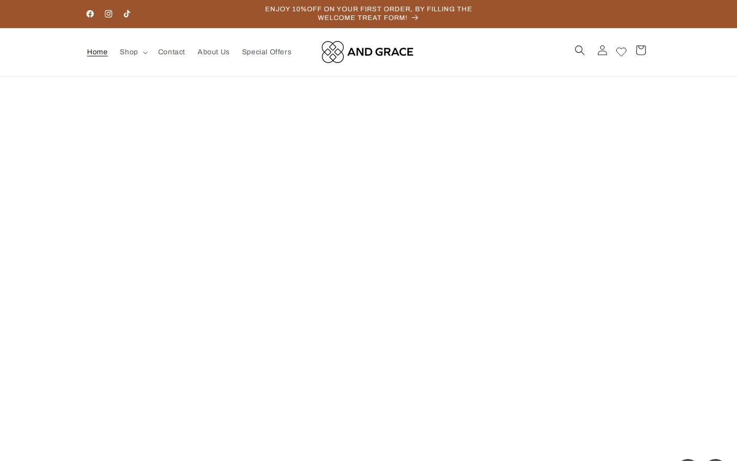 andgrace.co homepage screenshot