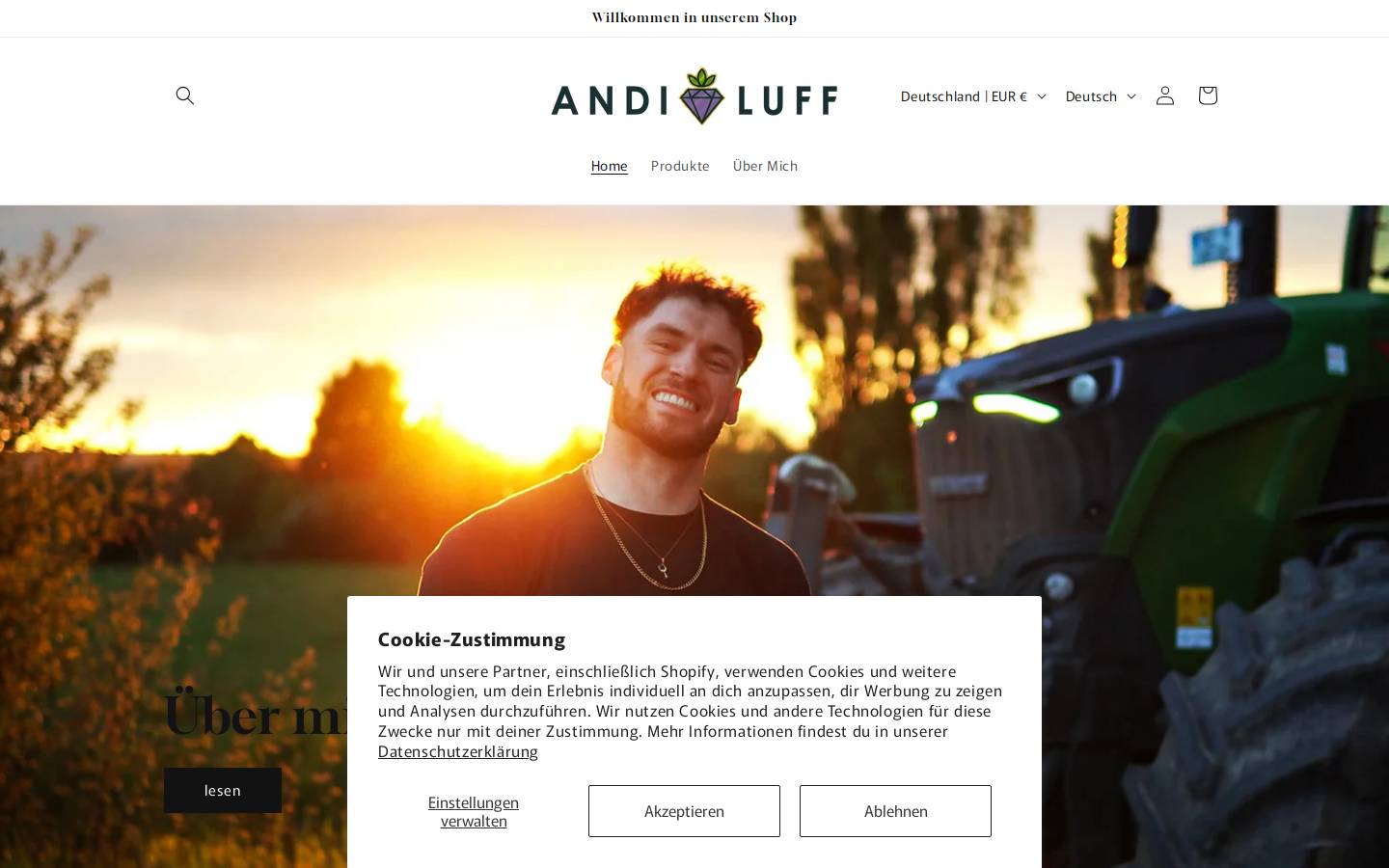 andiluff.de homepage screenshot