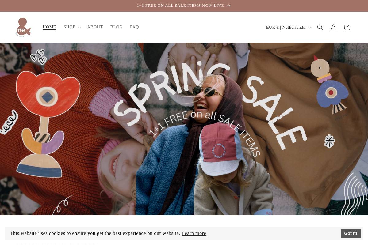 Andmestore homepage screenshot