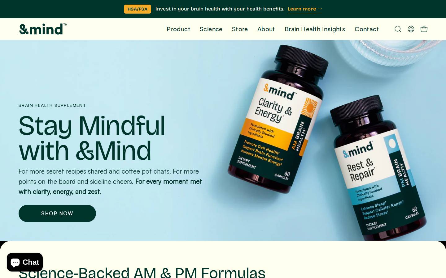 andmind.com homepage screenshot