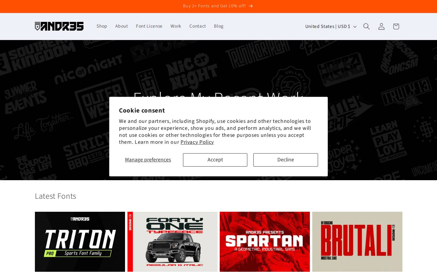 andr35.com homepage screenshot