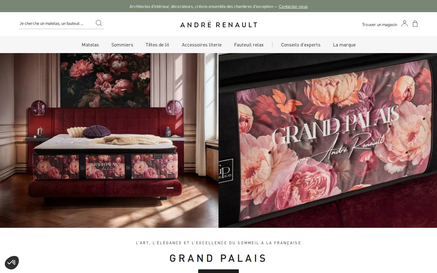 André Renault homepage screenshot
