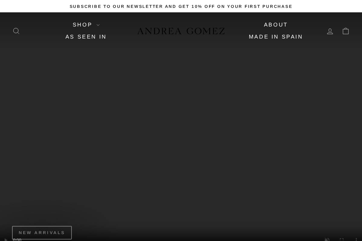 andrea-gomez.com homepage screenshot