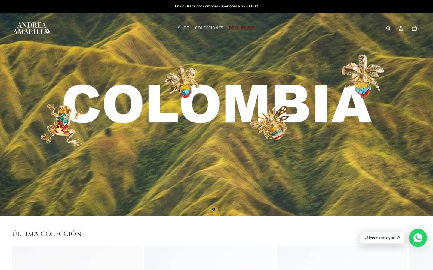 andreaamarillo.com homepage screenshot