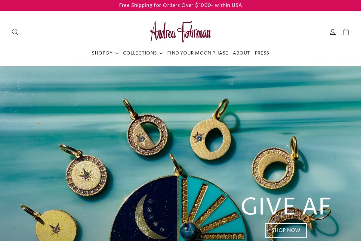 andreafohrman.com homepage screenshot