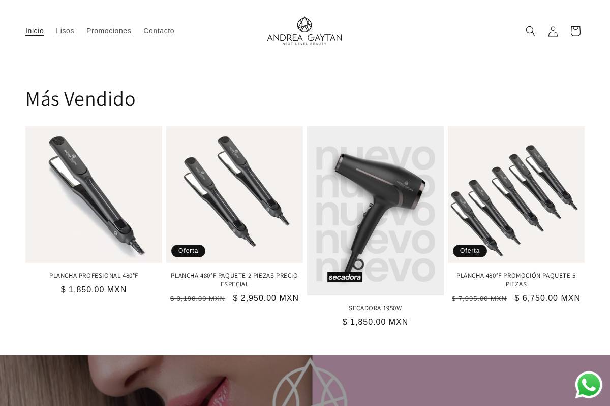 andreagaytan.shop homepage screenshot