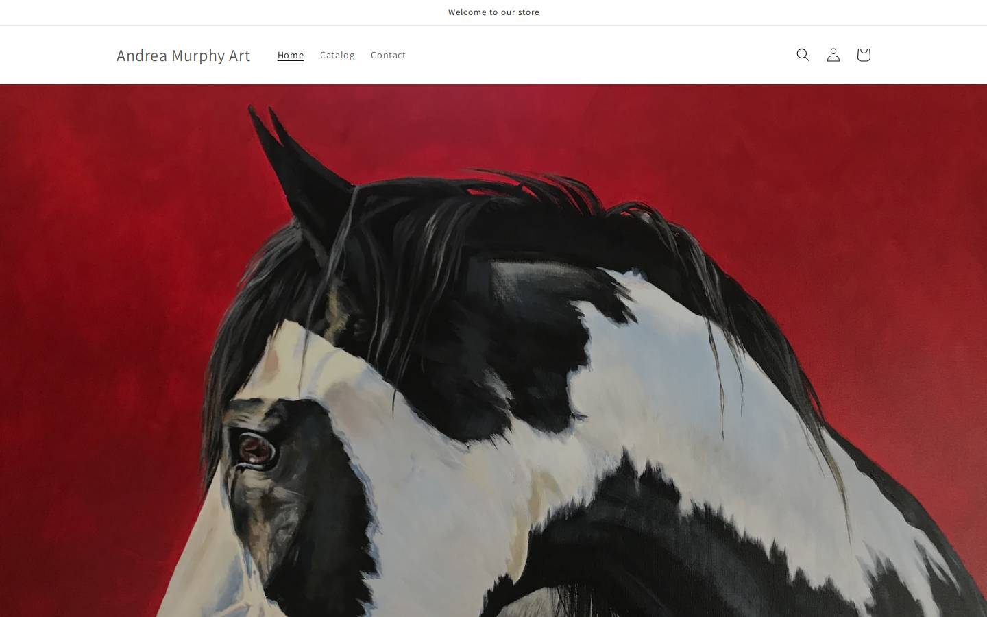 andreamurphyart.com homepage screenshot
