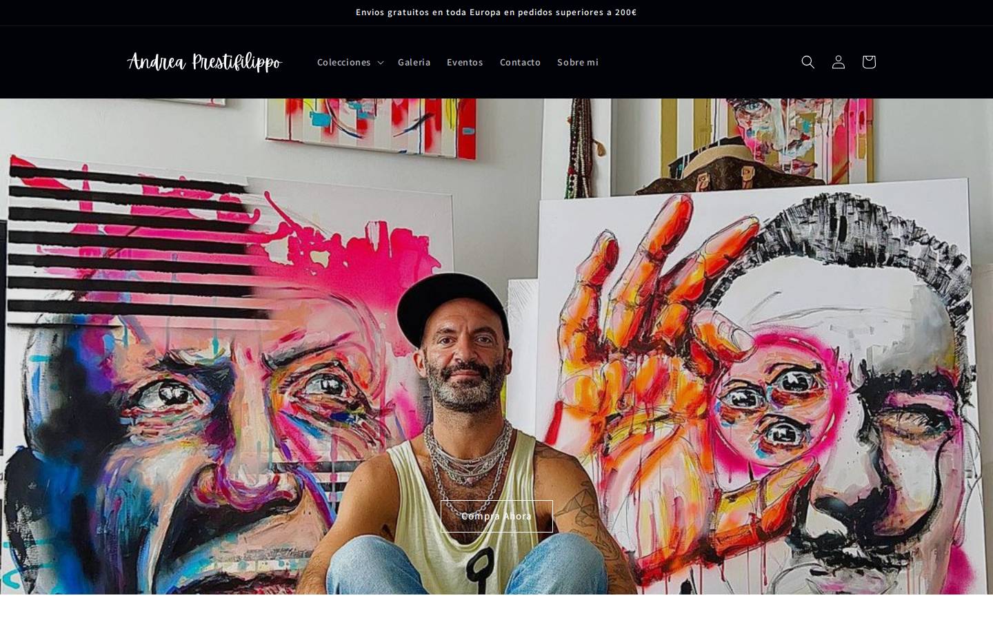 andreaprestifilippo.com homepage screenshot