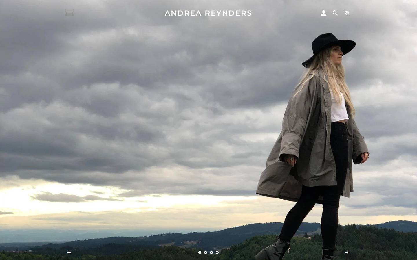 andreareyndersdesign.com homepage screenshot