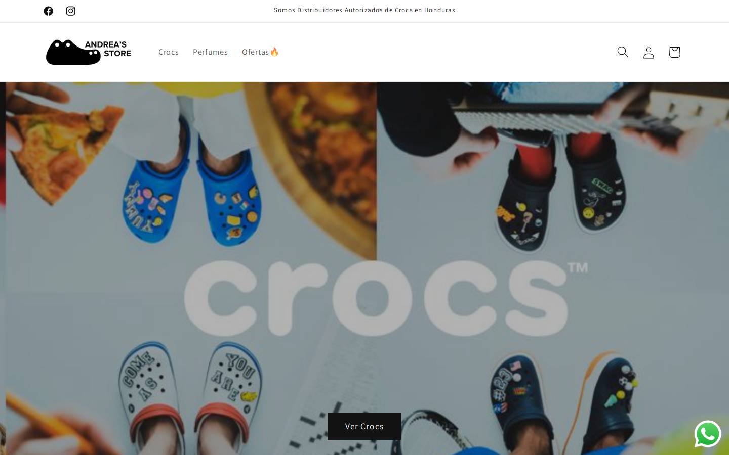 andreas-store.com homepage screenshot