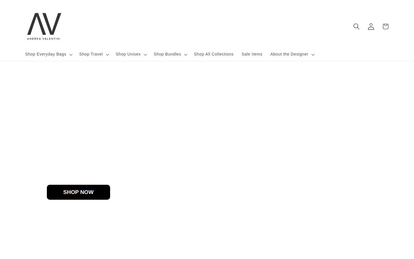 andreavalentini.com homepage screenshot