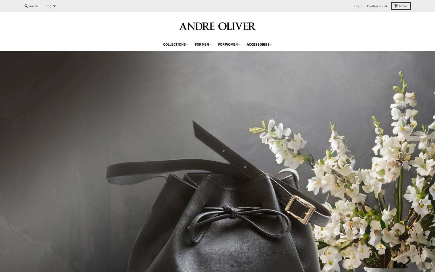 andreoliver.com homepage screenshot