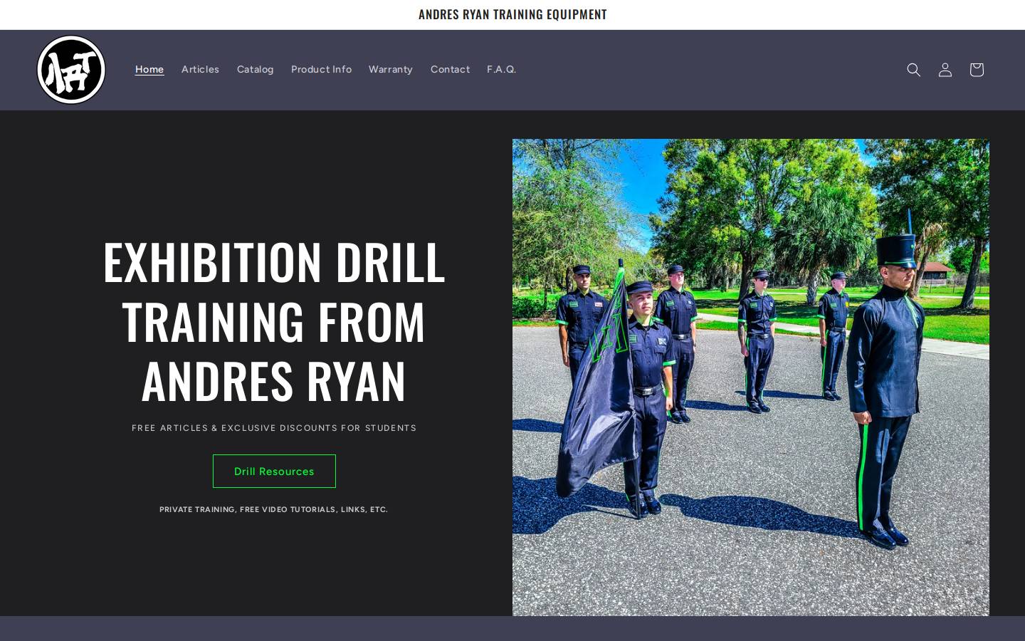 andresryan.com homepage screenshot