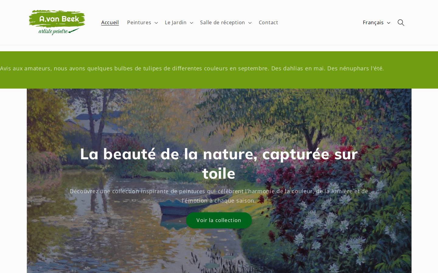andrevanbeek.com homepage screenshot