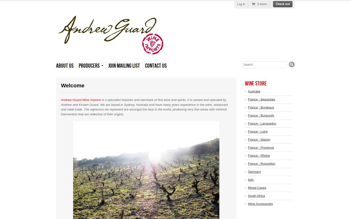 andrewguard.com.au homepage screenshot