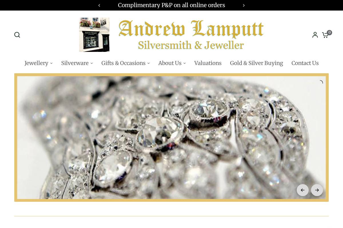 andrewlamputt.co.uk homepage screenshot
