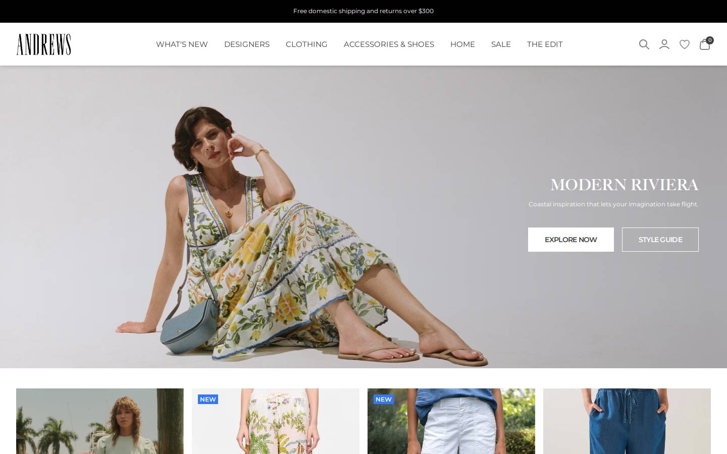 andrewsco.com homepage screenshot
