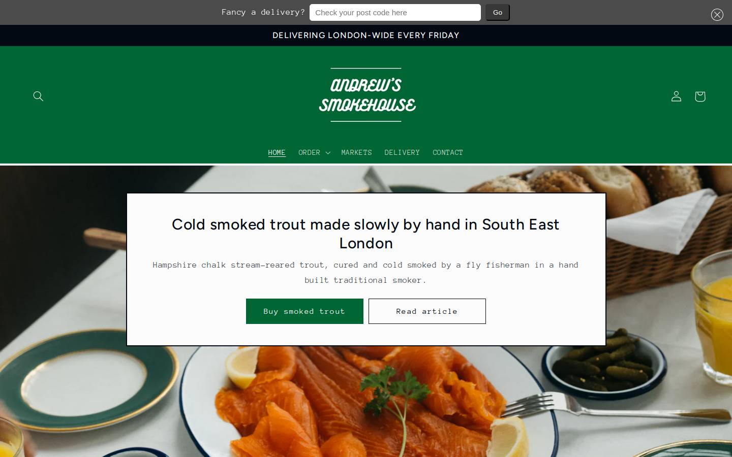 andrewssmokehouse.com homepage screenshot