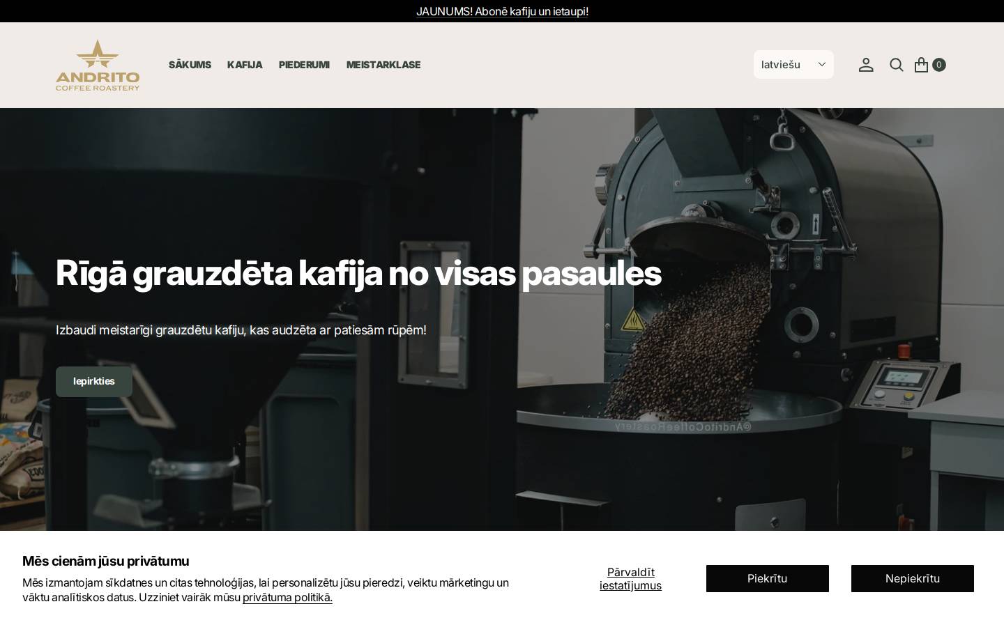 andrito.com homepage screenshot