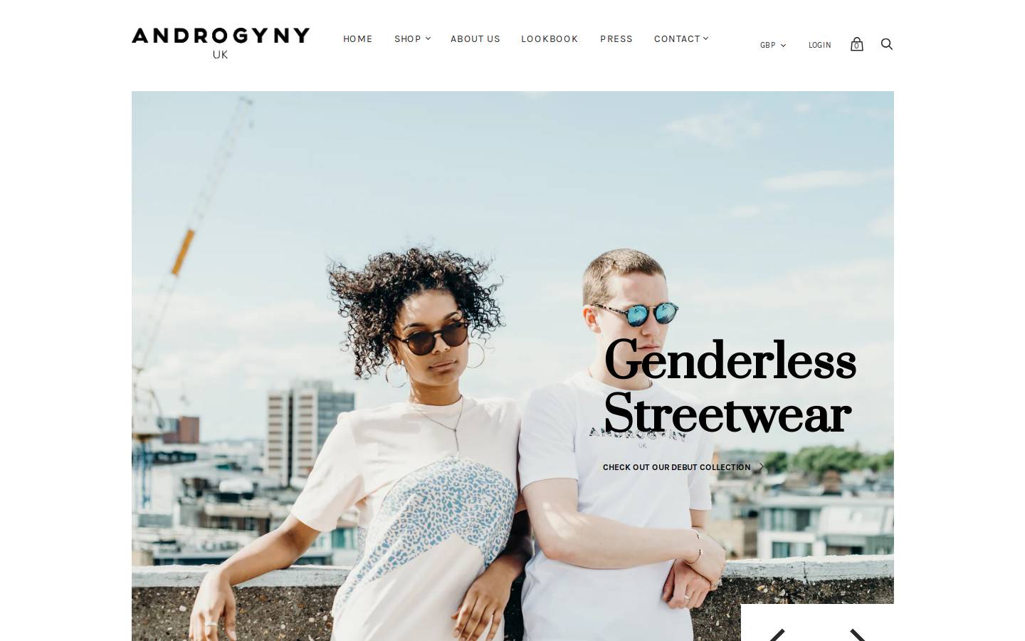 androgynyuk.com homepage screenshot