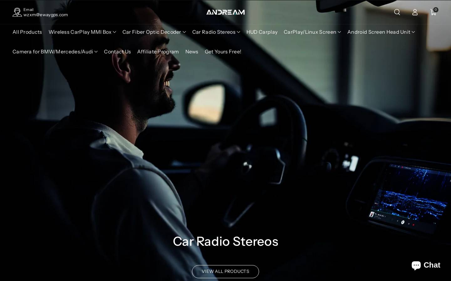 Android Car-dvd homepage screenshot