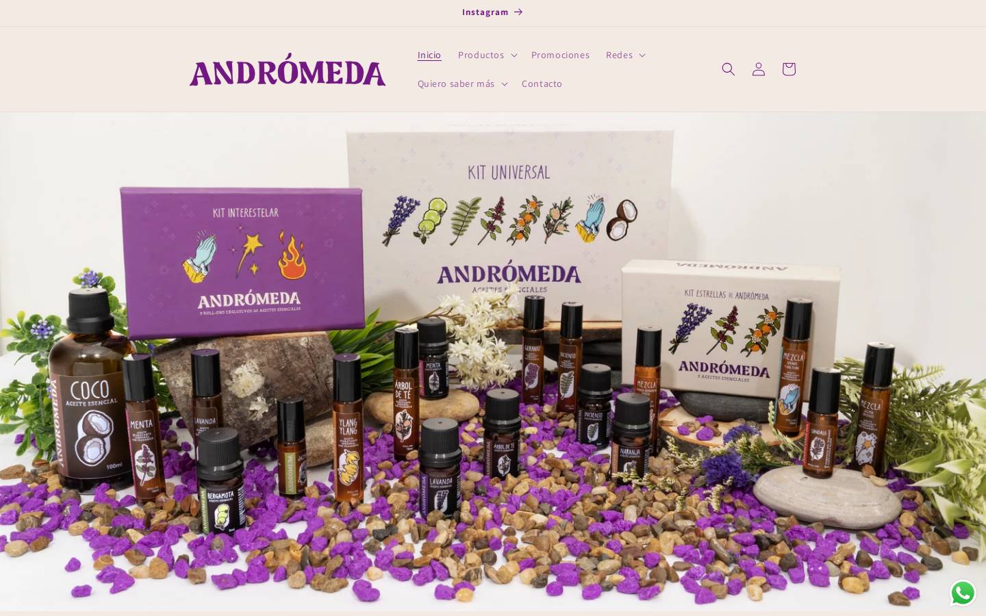 andromedaoils.com homepage screenshot